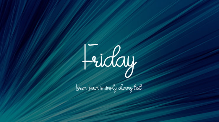 Friday Font