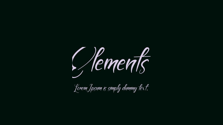 Elements Font