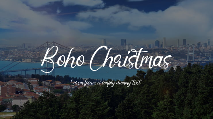Boho Christmas Font