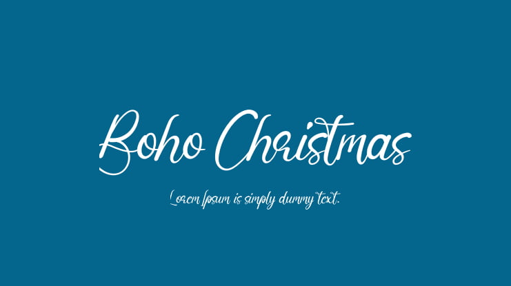 Boho Christmas Font