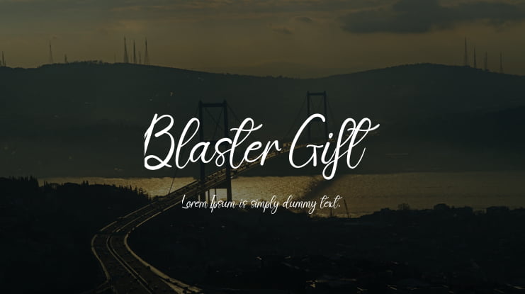 Blaster Gift Font