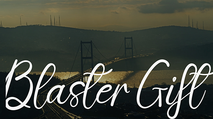 Blaster Gift Font