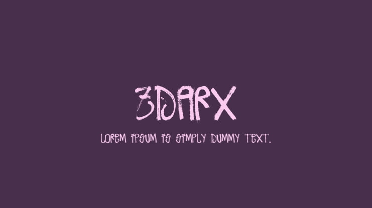 Zdarx Font Family