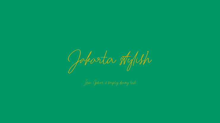 Jakarta stylish Font