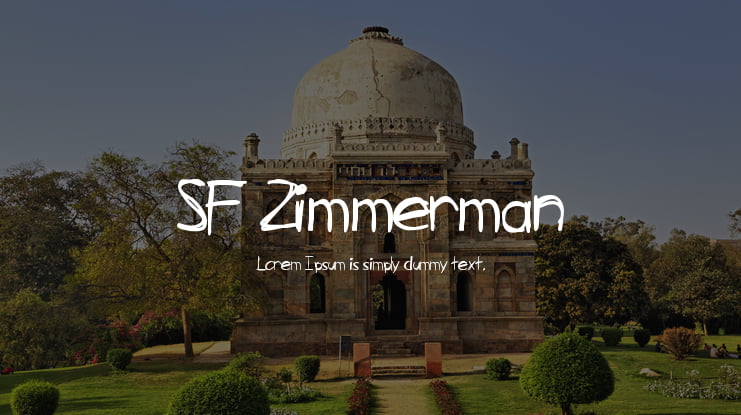 SF Zimmerman Font Family