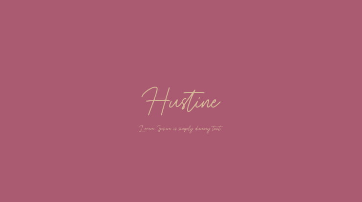 Hustine Font