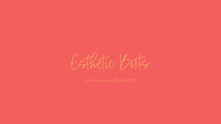 Esthetic Boots Font