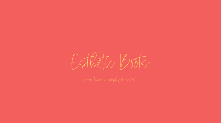 Esthetic Boots Font