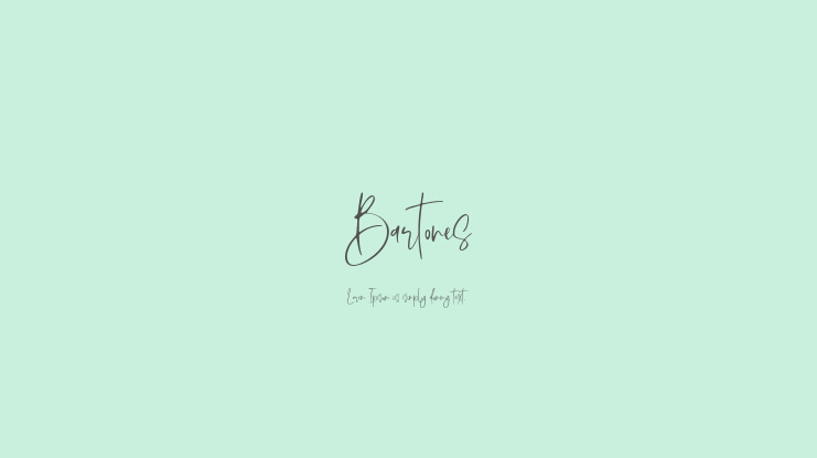 Bartones Font