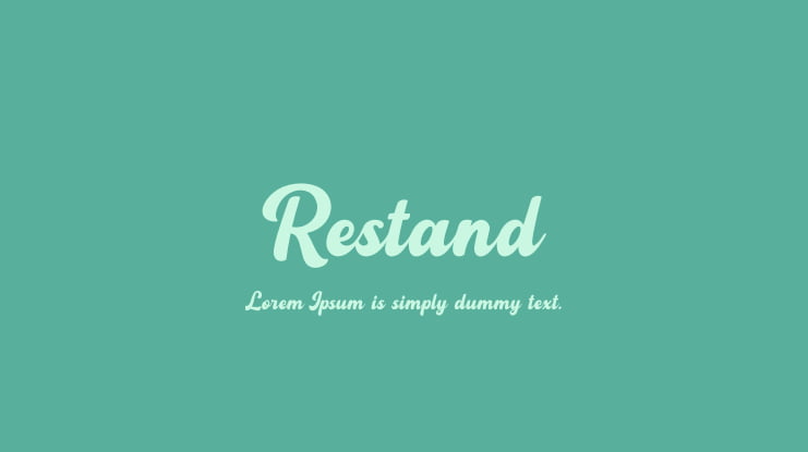 Restand Font