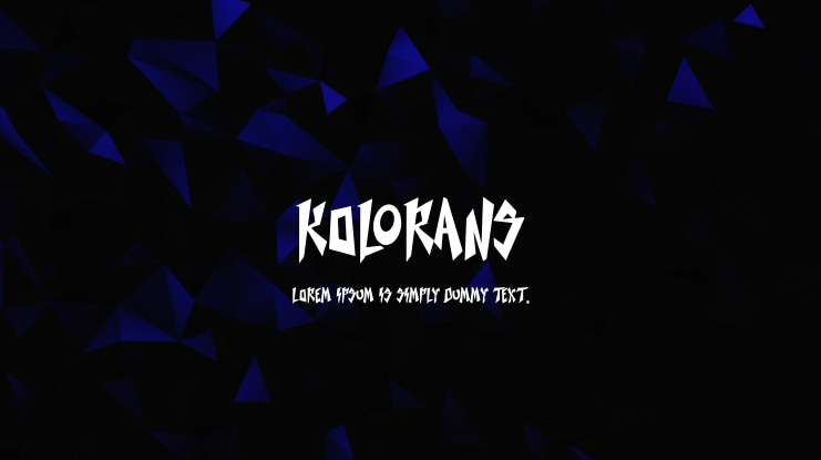 Kolorans Font Family