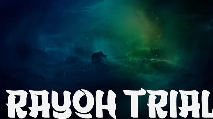 RAYOH TRIAL Font