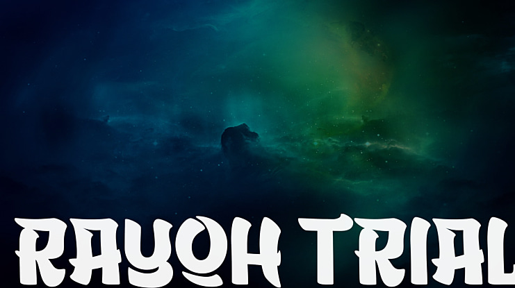 RAYOH TRIAL Font