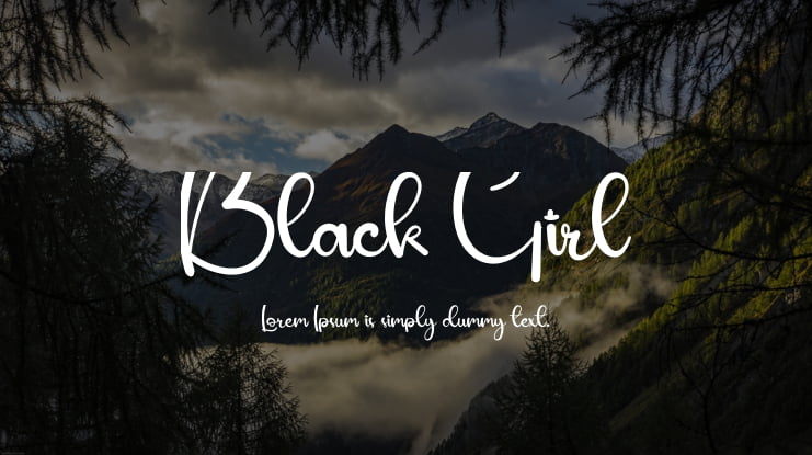 Black Girl Font
