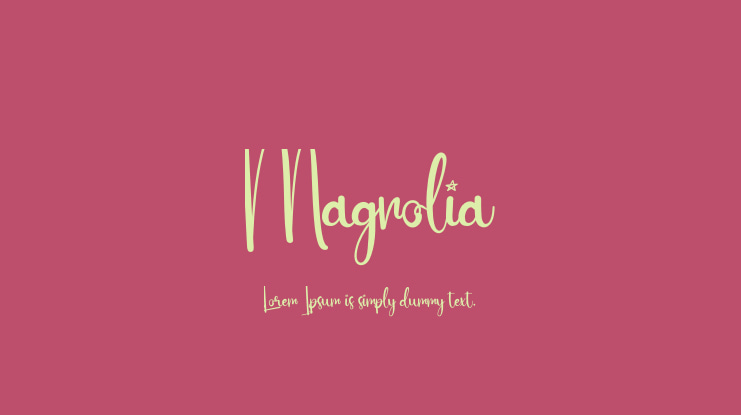 Magnolia Font