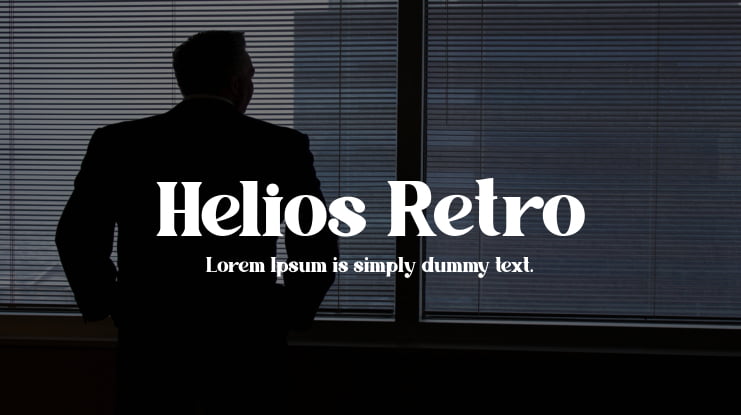 Helios Retro Font