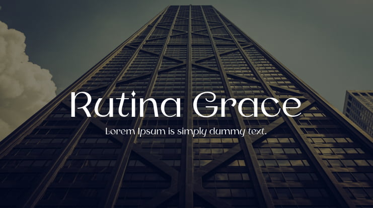 Rutina Grace Font