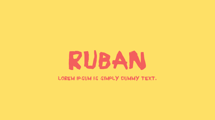 Ruban Font