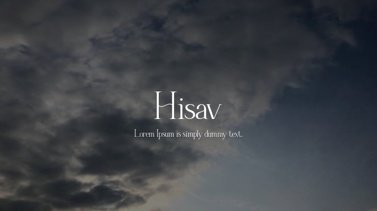 Hisav Font