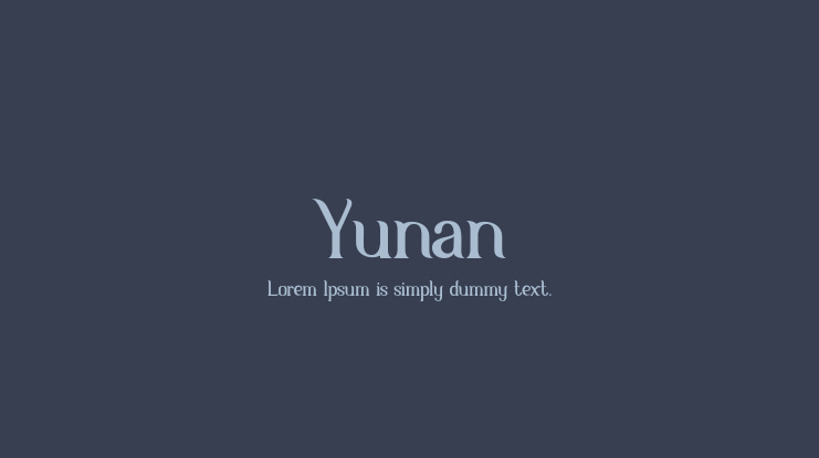 Yunan Font