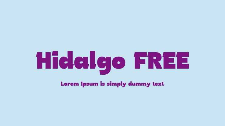 Hidalgo FREE Font