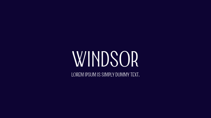 Windsor Font