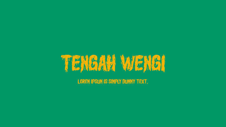 Tengah Wengi Font