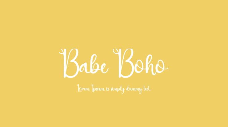 Babe Boho Font