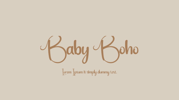 Baby Boho Font