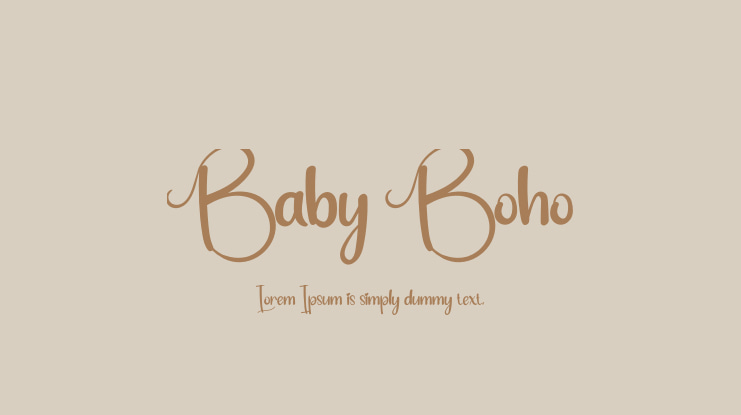 Baby Boho Font