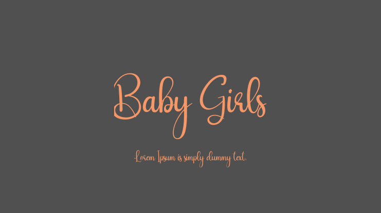 Baby Girls Font