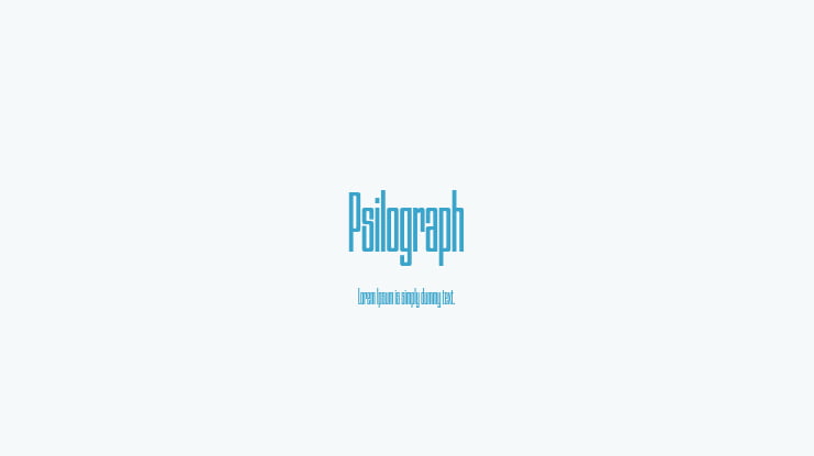 Psilograph Font Family