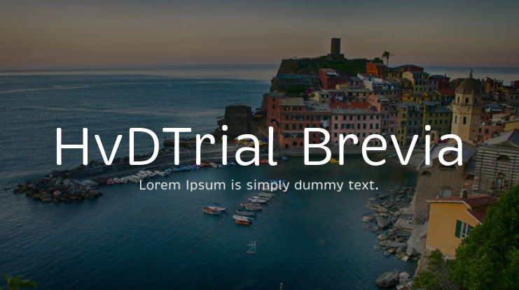 HvDTrial Brevia Font Family