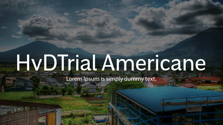HvDTrial Americane Font Family