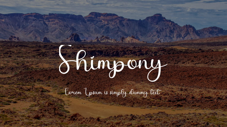 Shimpony Font