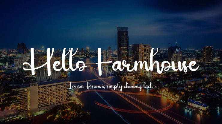 Hello Farmhouse Font