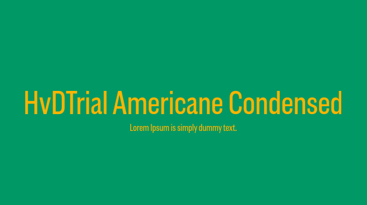 HvDTrial Americane Condensed Font Family