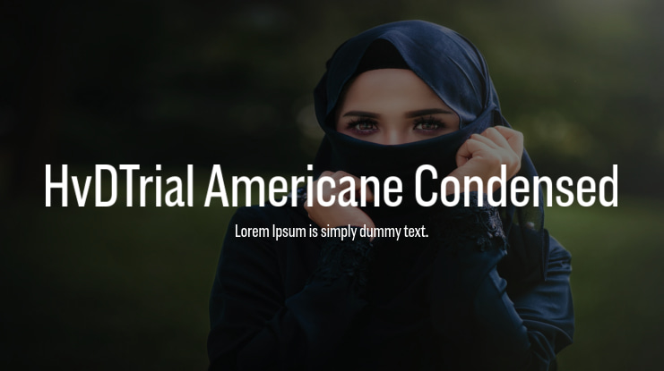 HvDTrial Americane Condensed Font Family