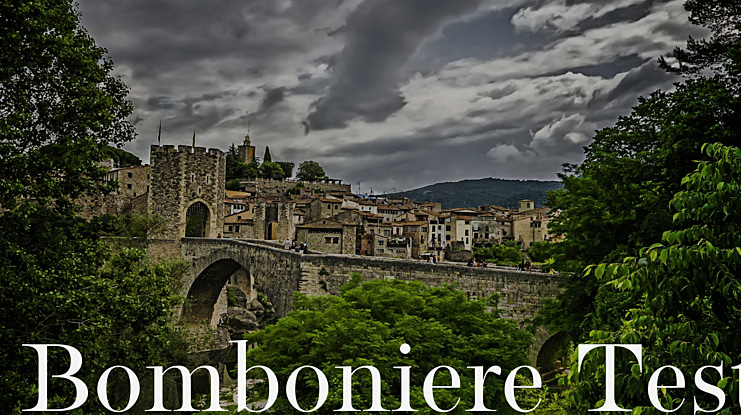 Bomboniere Test Font Family