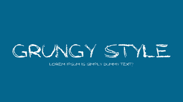 Grungy Style Font