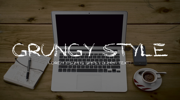 Grungy Style Font