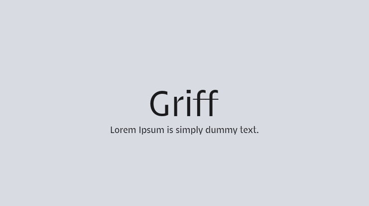 Griff Font Family