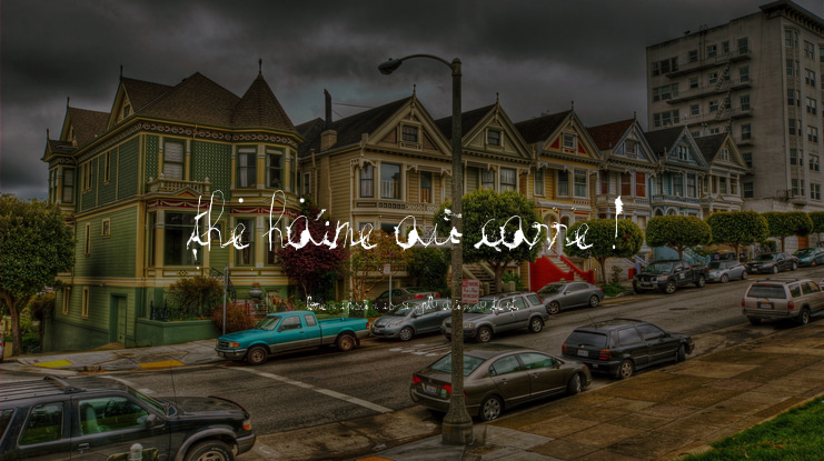 The haine au carre ! Font