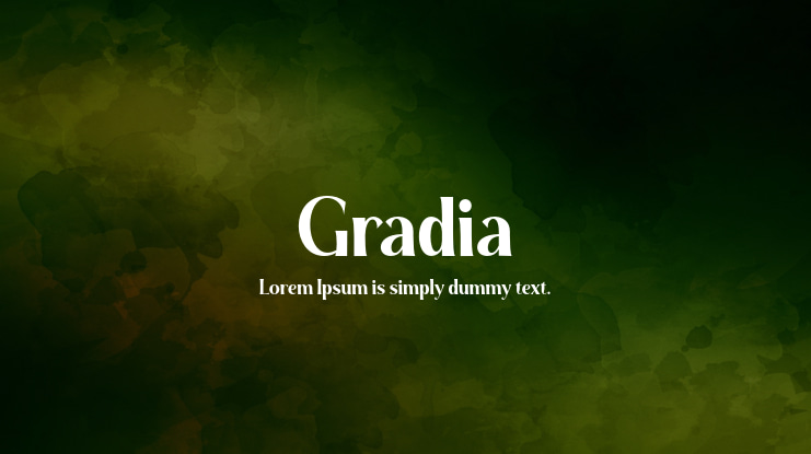 Gradia Font