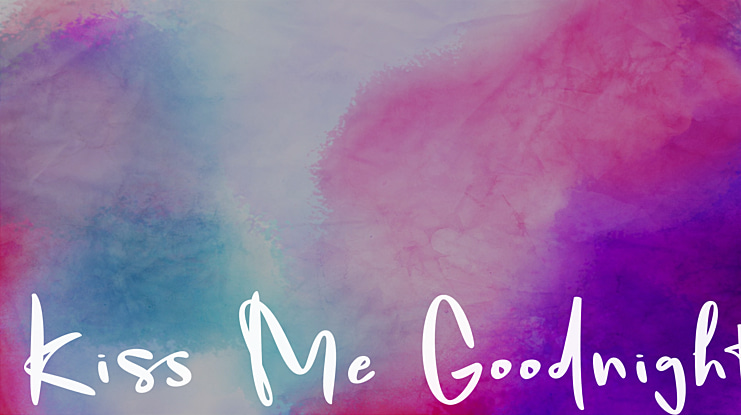 Kiss Me Goodnight Font