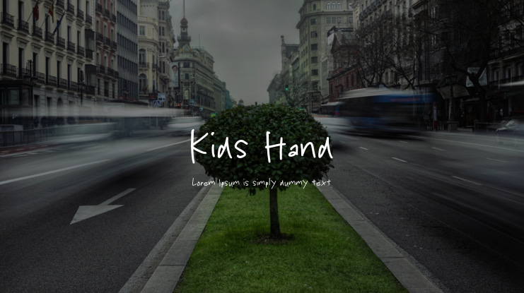 Kids Hand Font