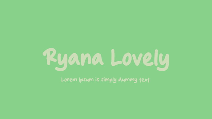 Ryana Lovely Font