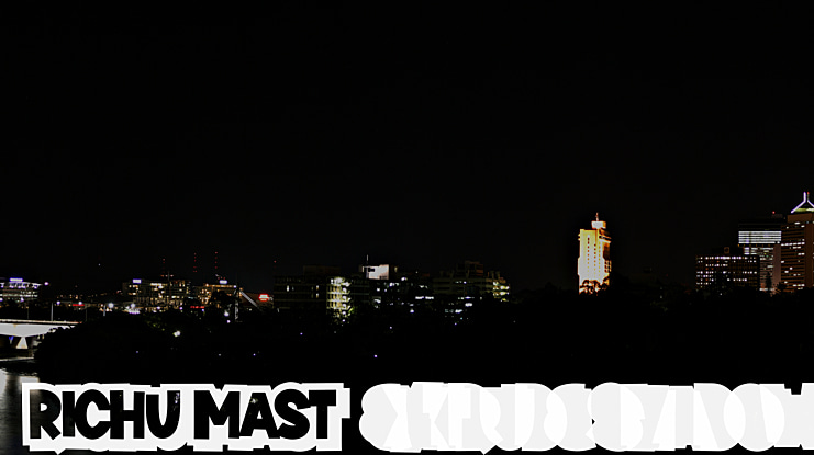 Richu Mast Extrude Shadow Font Family