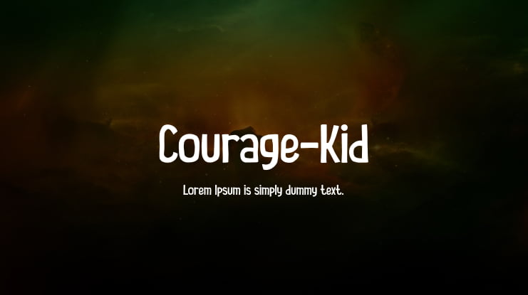 Courage-Kid Font