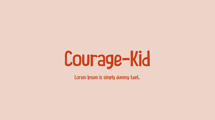 Courage-Kid Font